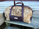 Hair On Hide Leather Duffle Bag