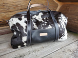 Hair On Hide Leather Duffle Bag