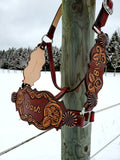 Fancy Tooled Full Leather Halter Shape #1