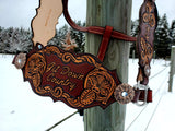 Fancy Tooled Full Leather Halter Shape #1