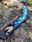 Pendleton Inlay Tripping Collar with Antique Silver Stud Border