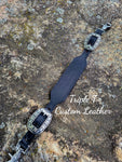 Plain Black Leather Wither Strap