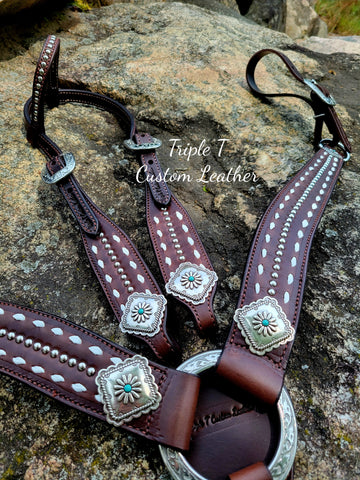 Easy Order "Stitched & Studded" Tack Set
