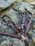 Everyday Cowgirl Tack Set & Wither Strap in Chocolate Leather & Copper Hardware