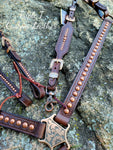 Everyday Cowgirl Tack Set & Wither Strap in Chocolate Leather & Copper Hardware