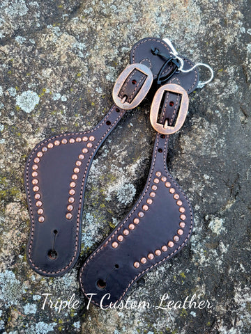 Copper Stud Spur Straps