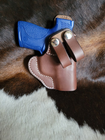 Leather Inner Waistband Holster with Belt Loop Attachment