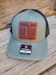 Horse Dad Scan for Payment Leather Patch Hat