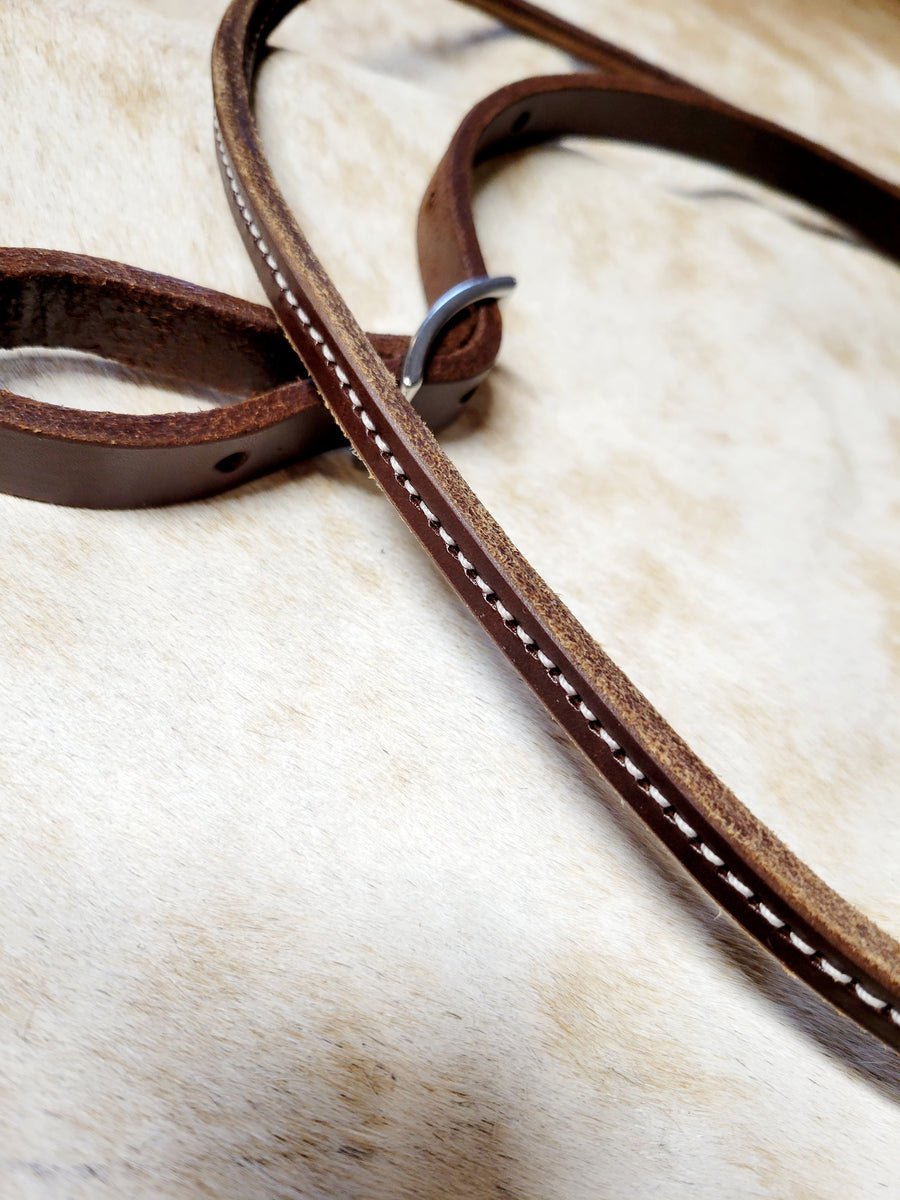 Rolled Leather Barrel Reins – TTT-Custom-Leather-