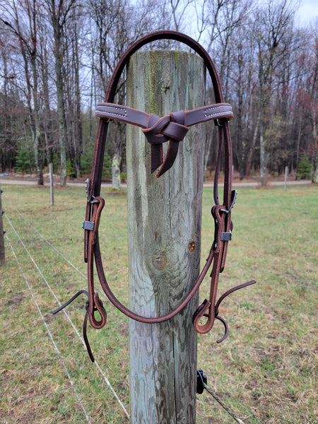 Weaver Pineapple Knot Browband Headstall - Canyon Rose - Heads To Tails Weaver Pineapple Knot Browband Headstall - Canyon Rose - Heads To Tails