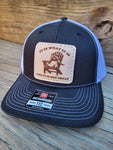 It Is What It Is Racoon Leather Patch Hat