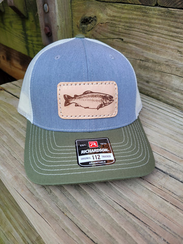 Trout Leather Patch Hat