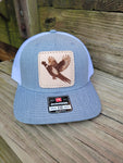 Flying Pheasant Leather Patch Hat