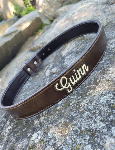 Plain Belt with Name on Back