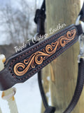 Handtooled Scroll Lariat Nose Halter