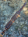 Leopard Print Tooled Dog Collar 13.5"-17.5"