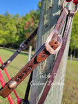 Game Changer Headsetter with Red Rope and Aztec Stamp w/ Red Accent & Copper Hardware