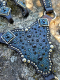 "Black & Blues" Bling Gladiator Tack Set