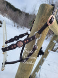 Custom Lariat Nose Halter with Simple Concho Cheeks