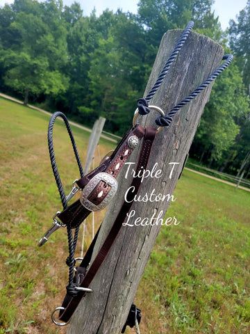 Game Changer Headsetter with Black Rope & Chocolate Leather