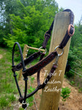 Aztec Tooled Black Lariat Nose Halter