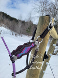 Custom Lariat Nose Halter with Inlay Cheeks