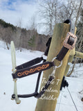 Handtooled Scroll Lariat Nose Halter
