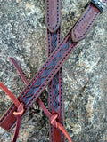 Southwest Tooled Headstall with Black Studs