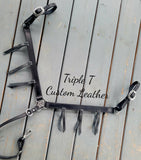 Black Breastcollar with Black Blood Knot Fringe