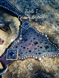 "Black & Blues" Bling Gladiator Tack Set