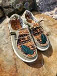 Aztec Custom Leather Topped Shoes- Women's