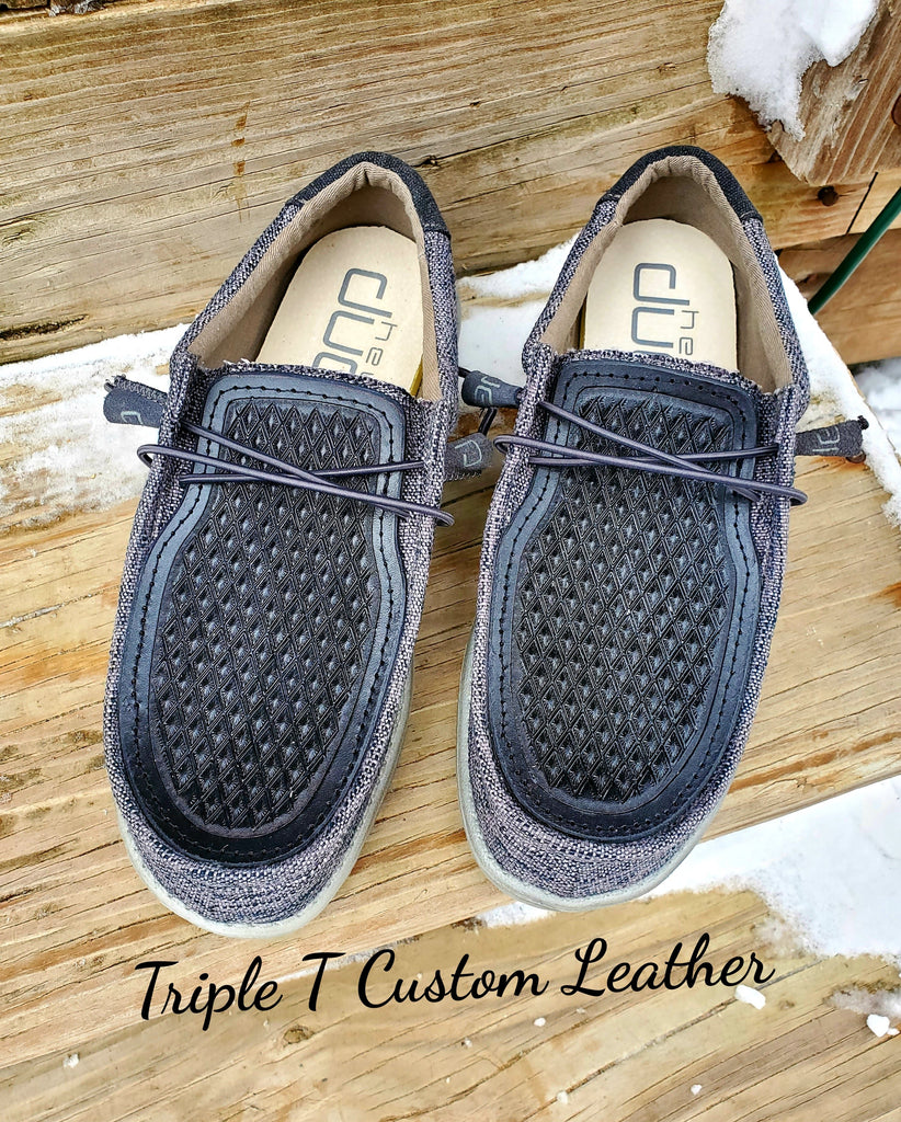 Men's Custom Diamond Tooled Leather Shoes – TTT-Custom-Leather-