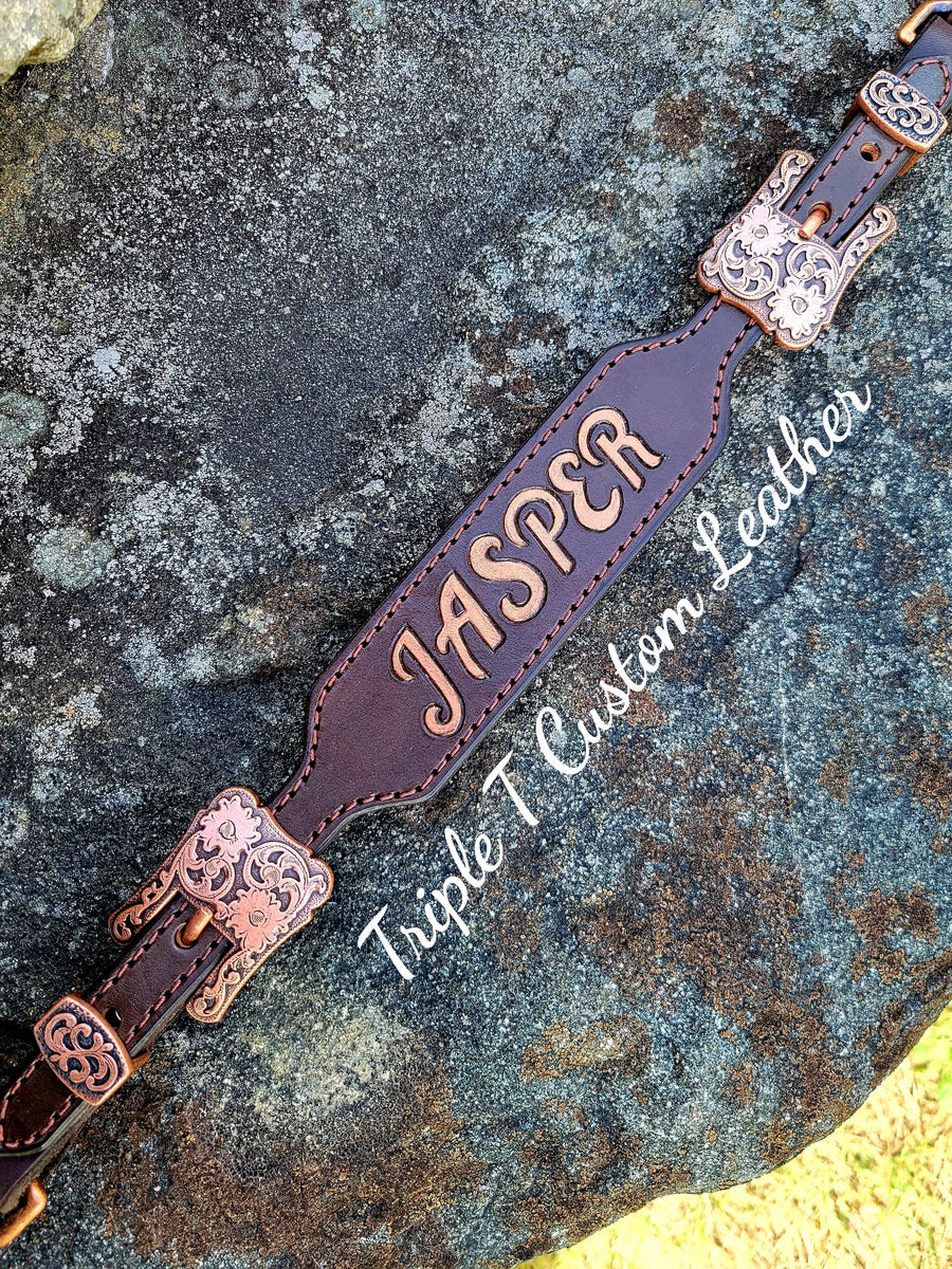 Custom Wither Strap with Lettering – TTT-Custom-Leather-
