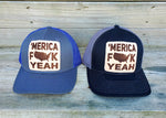 'Merica Leather Patch Hat