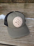 Michigan Est 1837 Round Leather Patch Hat