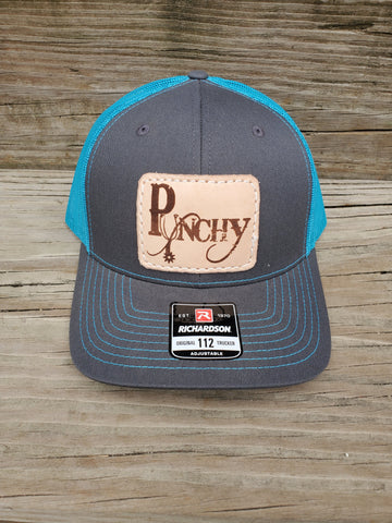 Punchy Leather Patch Hat