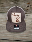 Michigan Hunter Leather Patch Hat