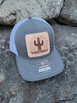 Wild West Cactus Leather Patch Hat