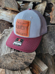 Ranchy But A Little Gangsta Leather Patch Hat
