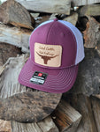 Catch Cattle, Not Feelings Leather Patch Hat