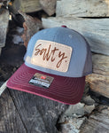Salty Leather Patch Hat