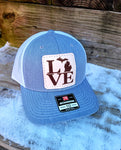 Love Michigan Leather Patch Hat