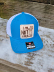 I Am Not a Hugger Leather Patch Hat