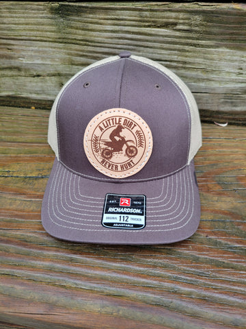 A Little Dirt Never Hurt Leather Patch Hat