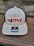 Michigan Native Leather Patch Hat