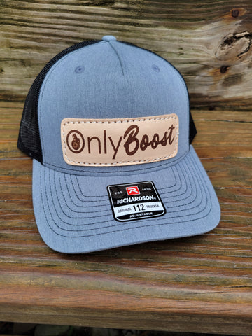 Only Boost Leather Patch Hat