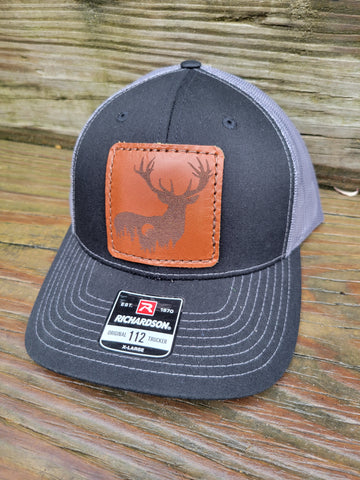 Red Stag Leather Patch Hat