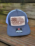Trump 2024 Leather Patch Hat